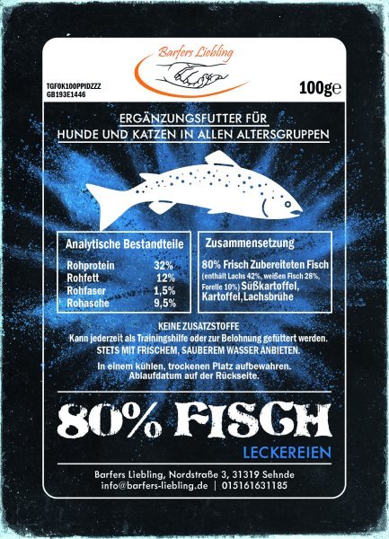 Trainingssnack Fisch 100g